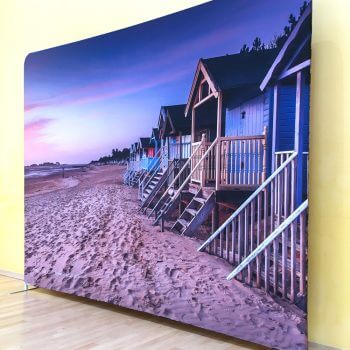 Stunning exhibition backdrop - Wells beachhuts