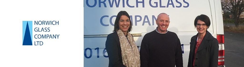 Norwich Glass and Chloe Smith MP