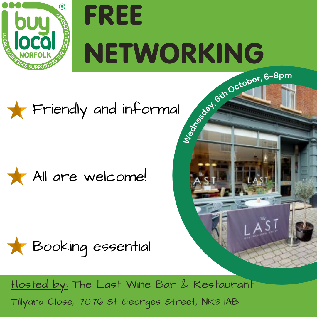Buy Local Norfolk 6th October Networking